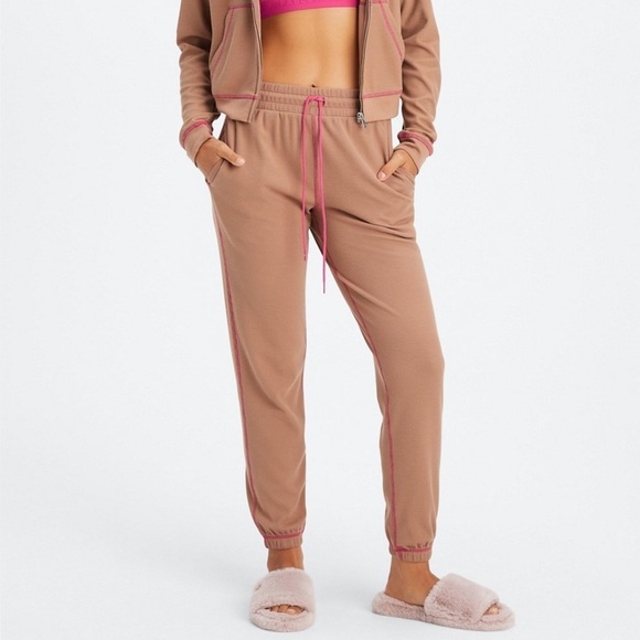 Fabletics Pants - FABLETICS Go-To Waffle Sweatpant Teddy Fuchsia